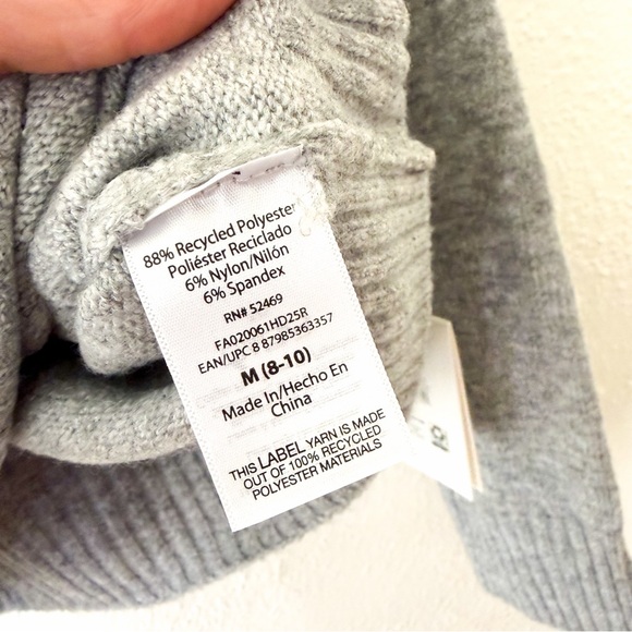 Free Assembly Sweater with Rhinestones in Heather Grey - Picture 8 of 8